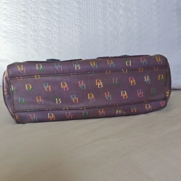 Dooney & Bourke Purple Monogram Shoulder Bag - Picture 3 of 4